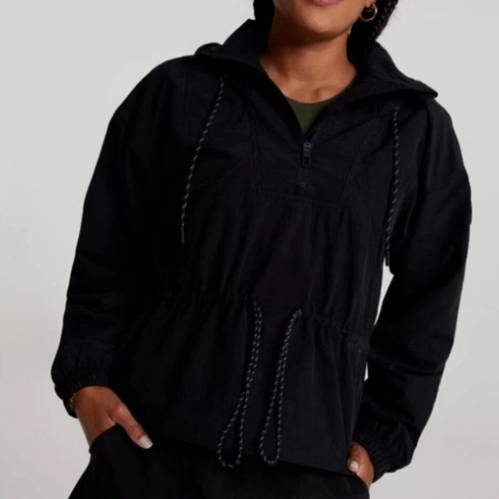 NWT Calia Women’s Pure Black Hooded Windbreaker jacket